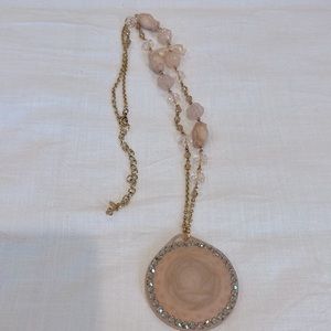 Long Tarina Tarantino rose necklace